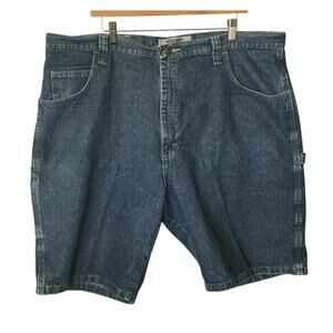 Wrangler Authentic’s Denim Jeans Shorts Men's 42 Carpenter Blue 100% Cotton